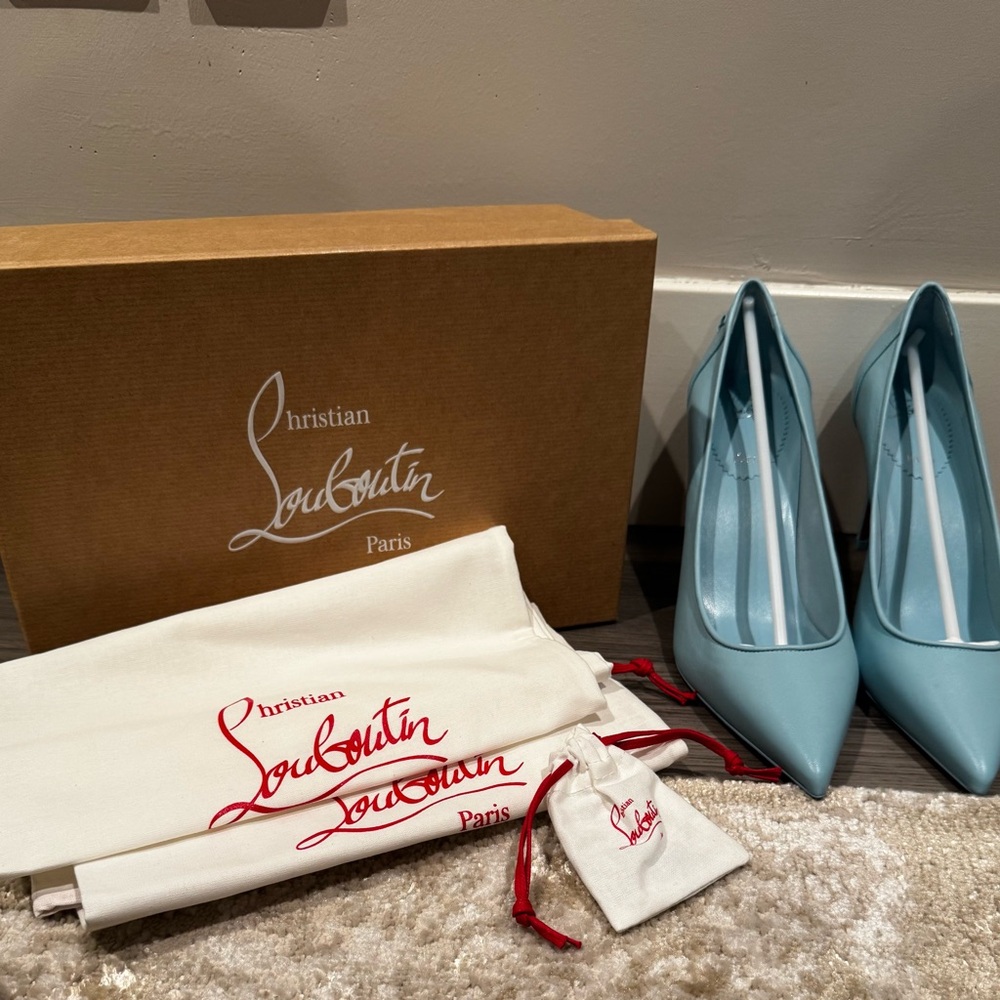 Christian Louboutin Sky Blue Pumps